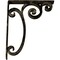 Ekena Millwork Avery Wrought Iron Bracket, (Triple center brace), Antiqued Pale Gold 2"W x 12"D x 15"H BKTM02X12X15TAVAPG - alternate 3